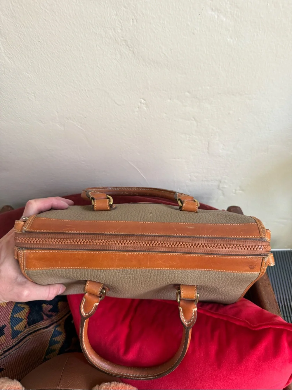 Dooney & Bourke vintage 90s All Weather leather satchel